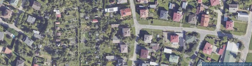 Zdjęcie satelitarne Modrzewiowa ul.