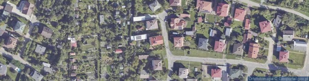Zdjęcie satelitarne Modrzewiowa ul.