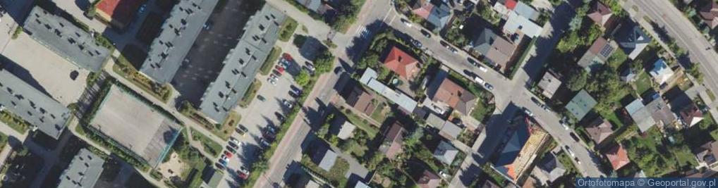 Zdjęcie satelitarne Modrzewiowa ul.