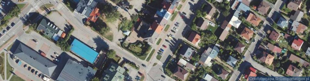 Zdjęcie satelitarne Modrzewiowa ul.