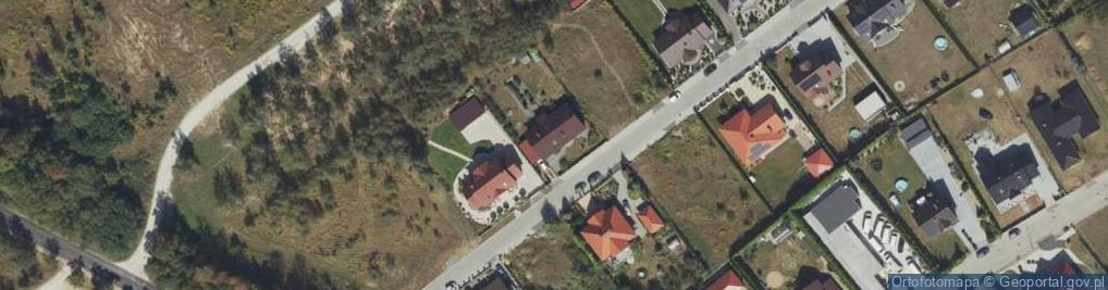 Zdjęcie satelitarne Modrzewiowa ul.