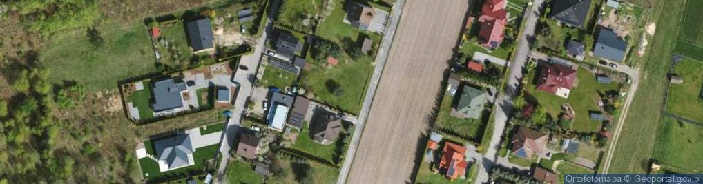 Zdjęcie satelitarne Modrzewiowa ul.
