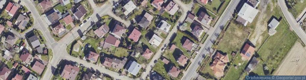 Zdjęcie satelitarne Modrzewiowa ul.