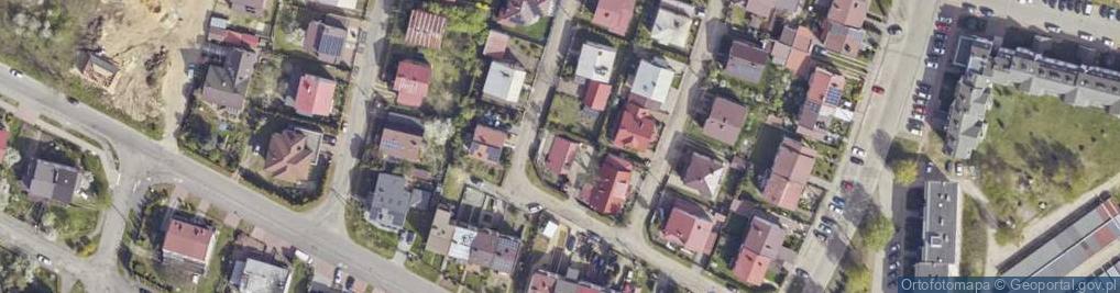 Zdjęcie satelitarne Modrzewiowa ul.