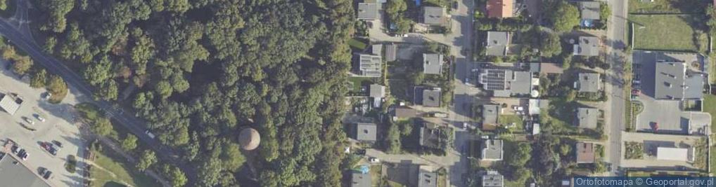 Zdjęcie satelitarne Modrzewiowa ul.