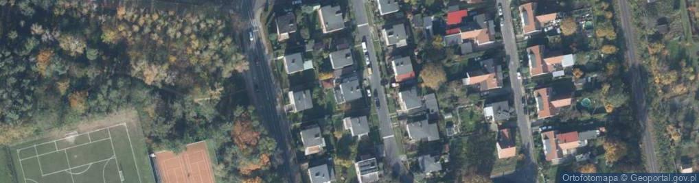 Zdjęcie satelitarne Modrzewiowa ul.