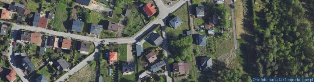 Zdjęcie satelitarne Modrzewiowa ul.