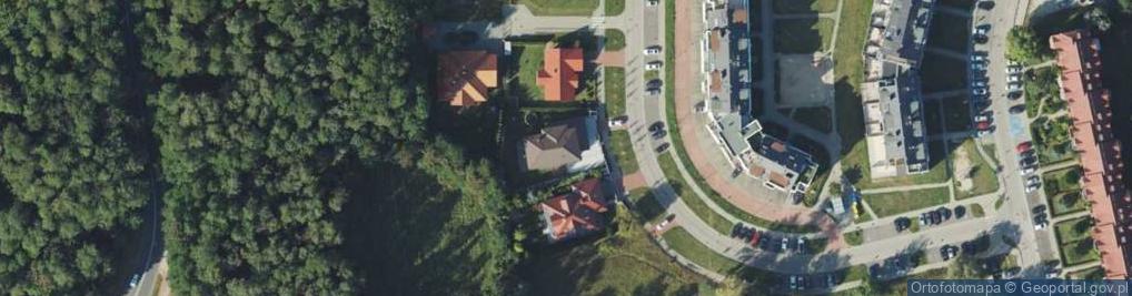 Zdjęcie satelitarne Modrzewiowa ul.