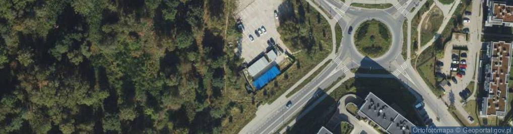 Zdjęcie satelitarne Myśliwska ul.