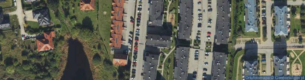 Zdjęcie satelitarne Myśliwskie Wzgórze ul.