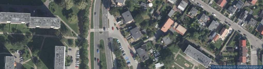 Zdjęcie satelitarne Myśliwska ul.