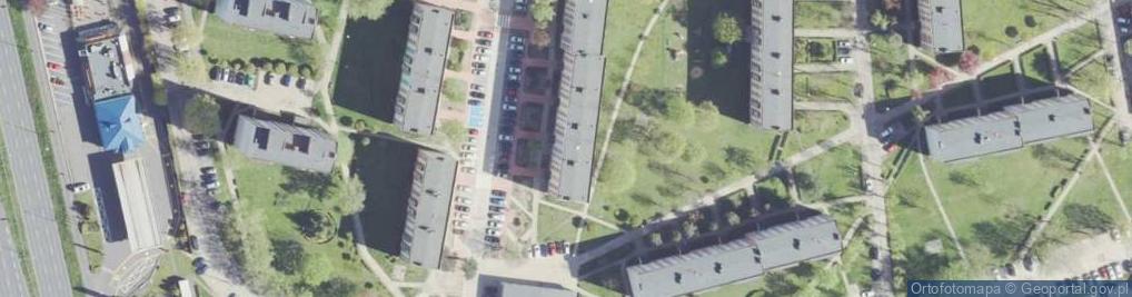 Zdjęcie satelitarne Niemiecka ul.