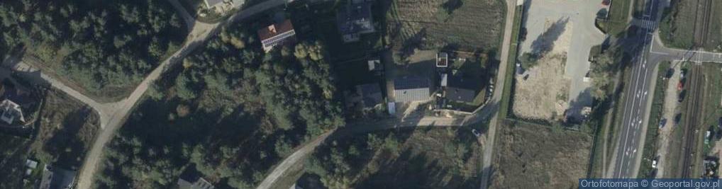 Zdjęcie satelitarne Niebieska ul.