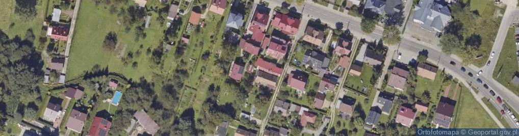 Zdjęcie satelitarne Niebieska ul.