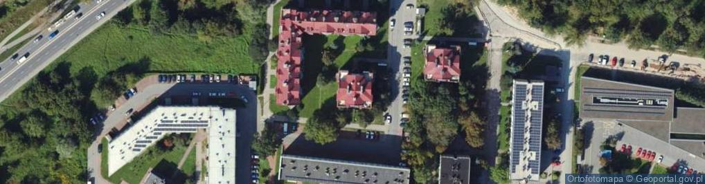 Zdjęcie satelitarne Nowohucka ul.