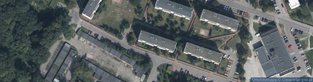 Zdjęcie satelitarne Obrońców Modlina ul.