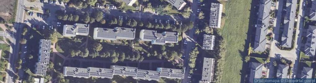 Zdjęcie satelitarne Obrońców Warszawy ul.