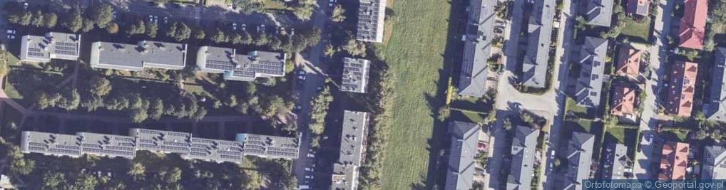 Zdjęcie satelitarne Obrońców Warszawy ul.