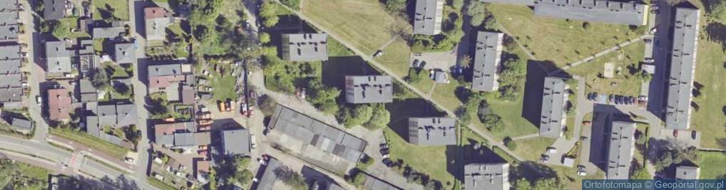 Zdjęcie satelitarne Obrońców Warszawy ul.