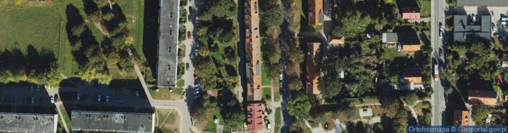 Zdjęcie satelitarne Odrzańska ul.