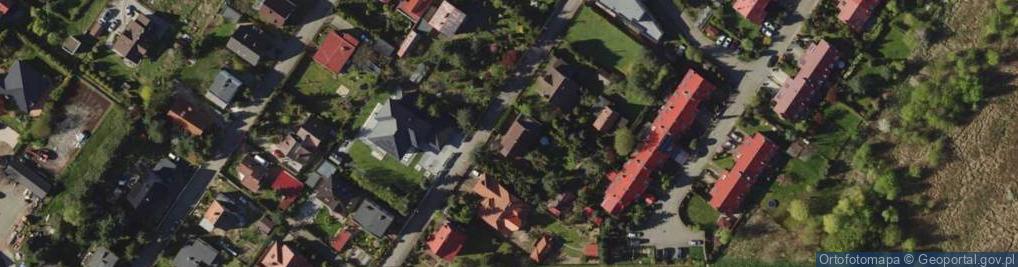 Zdjęcie satelitarne Odcinek ul.