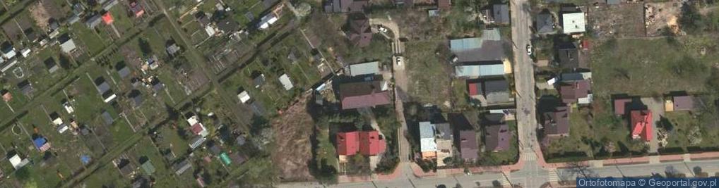 Zdjęcie satelitarne Ogrodów Działkowych ul.