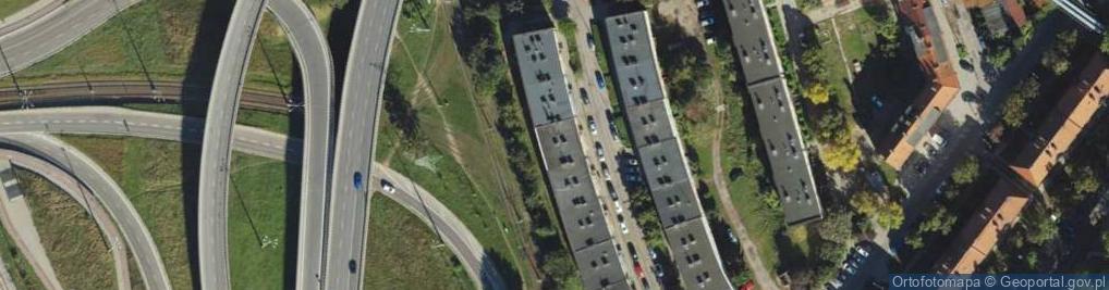 Zdjęcie satelitarne Okrąg ul.
