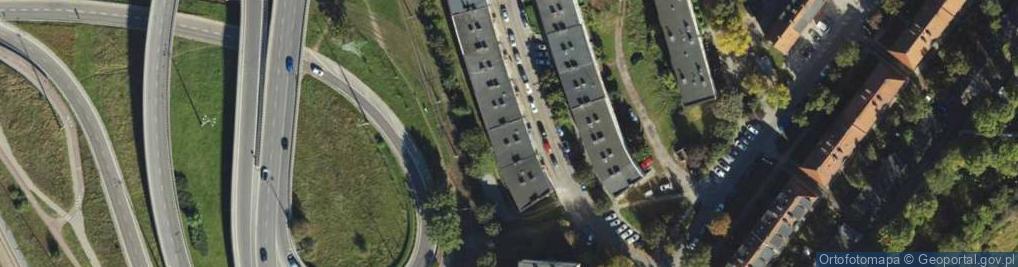 Zdjęcie satelitarne Okrąg ul.