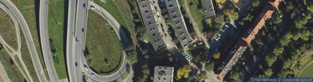 Zdjęcie satelitarne Okrąg ul.