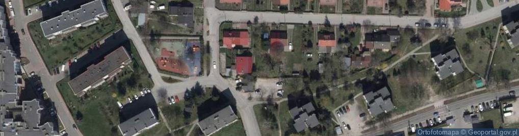 Zdjęcie satelitarne Okrąg ul.