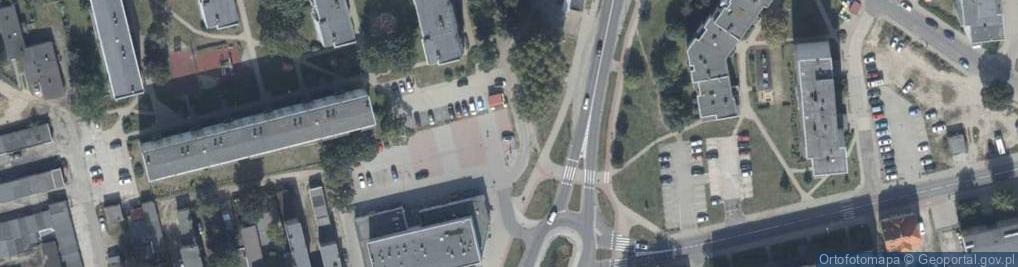 Zdjęcie satelitarne Okólna ul.