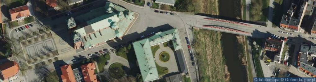 Zdjęcie satelitarne Ostrów Tumski ul.