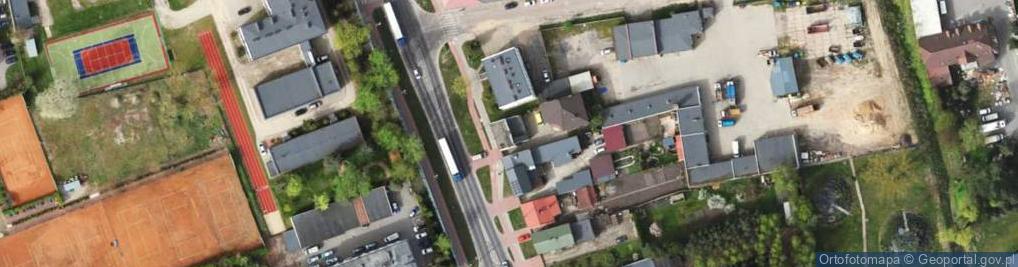 Zdjęcie satelitarne Ozorkowskie Przedmieście ul.