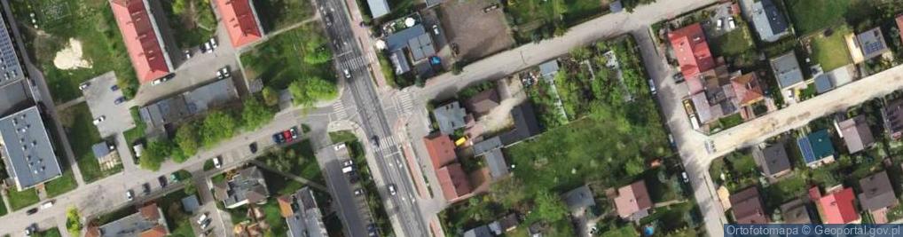 Zdjęcie satelitarne Ozorkowskie Przedmieście ul.