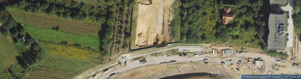 Zdjęcie satelitarne Papierni Prądnickich ul.