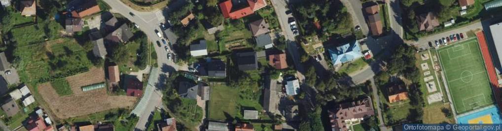 Zdjęcie satelitarne Papieska ul.