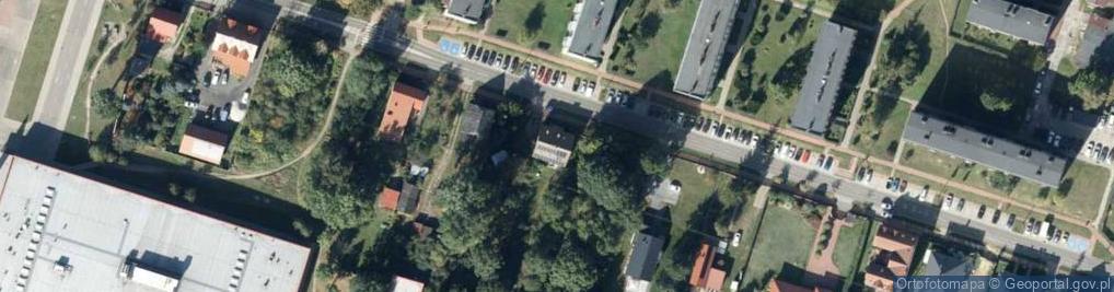 Zdjęcie satelitarne Paryska ul.