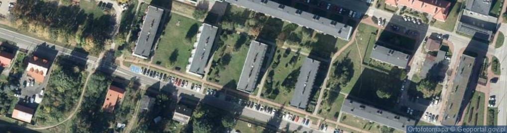 Zdjęcie satelitarne Paryska ul.