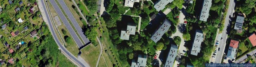 Zdjęcie satelitarne Piastów Śląskich ul.