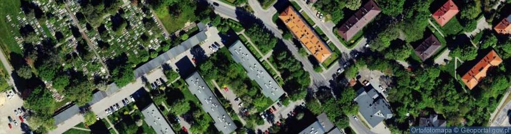 Zdjęcie satelitarne Piastów Śląskich ul.