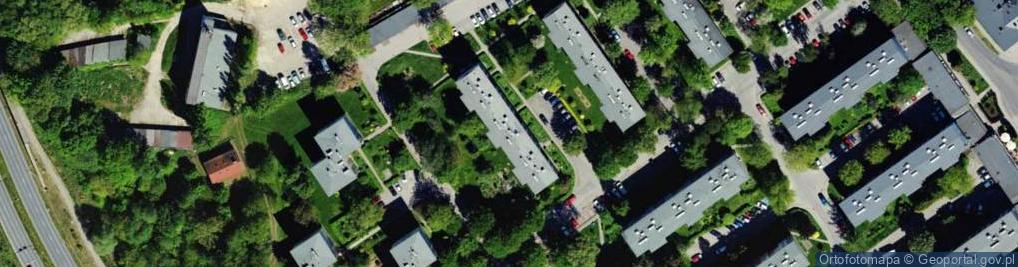 Zdjęcie satelitarne Piastów Śląskich ul.