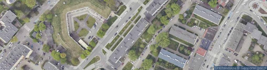 Zdjęcie satelitarne Piastowska ul.