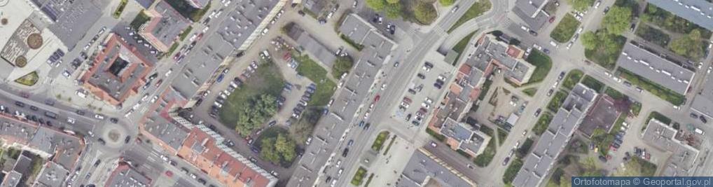Zdjęcie satelitarne Piastowska ul.