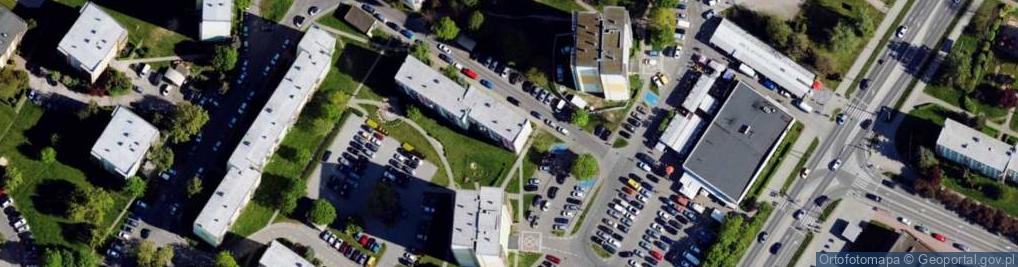 Zdjęcie satelitarne Piastowska ul.