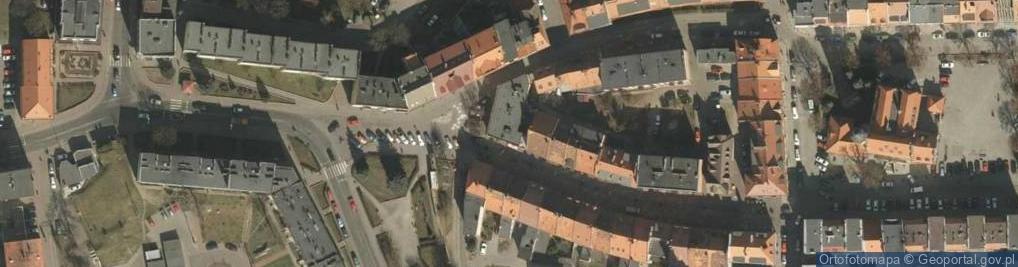 Zdjęcie satelitarne Piastów Śląskich ul.