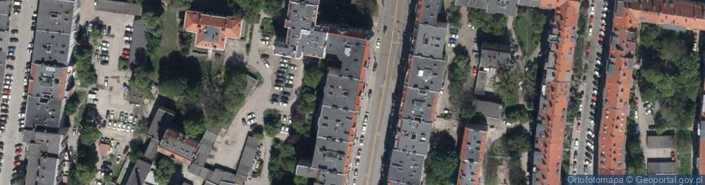 Zdjęcie satelitarne Piastowska ul.