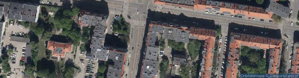 Zdjęcie satelitarne Piastowska ul.