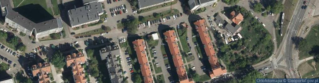 Zdjęcie satelitarne Piesza ul.
