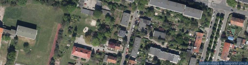 Zdjęcie satelitarne Pierwiosnkowa ul.