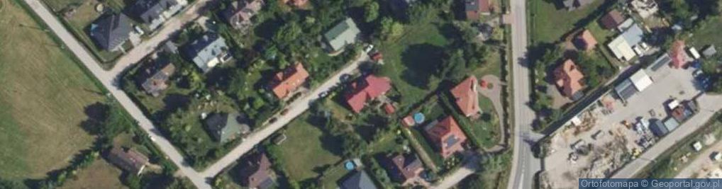 Zdjęcie satelitarne Płaczącej Wierzby ul.